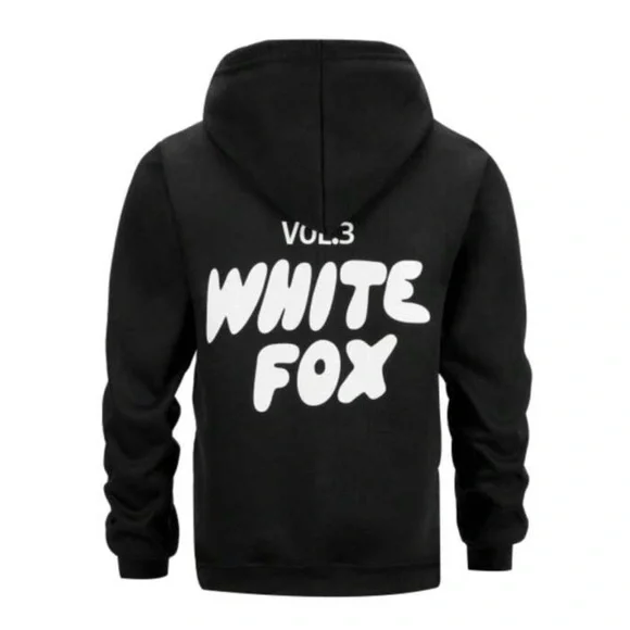 White Fox Boutique Black Hoodie - Picture 3 of 3